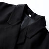Women's Oversized Single-Button Blazer with Notched Lapels in Six Color Styles