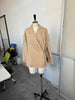 Women's Oversized Single-Button Blazer with Notched Lapels in Six Color Styles