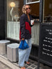 Women's Loose-Fit Blazer with Fringe Trim and a Vintage-Inspired Look