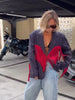 Women's Loose-Fit Blazer with Fringe Trim and a Vintage-Inspired Look