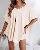 Women's Three-Piece Skort Set, Polyester, Off-Shoulder Batwing Top, Bandeau and High-Waisted Skort