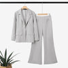 Spring Autumn Women Outfits Office 2 Piece Sets Elegant Long Sleeve Blazer Pant Sets Solid OL Work Tracksuit