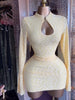 Women Stand Collar Elastic Bodycon Midi Mini Dress Satin Fall Winter Cocktail Even Birthday Party Dresses