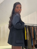 Stitching Blazer Pants Suit Women's Loose Lapel Long Sleeve Coats Wide Leg Trousers Autumn Female Elegant Suit