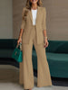 Spring Autumn Women Outfits Office 2 Piece Sets Elegant Long Sleeve Blazer Pant Sets Solid OL Work Tracksuit
