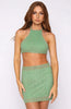 hirigin Women 2pc Outfits Sleeveless Bodycon Knit Mini Skirt Set Slim Fit Crop Camis Short Dress Sets Summer Streetwear