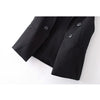 #0711 Spring Autumn Black White Vest Waistcoat Women Slim Sleeveless Jacket Female Long Blazer Vest Waistcoat Femme Buttons