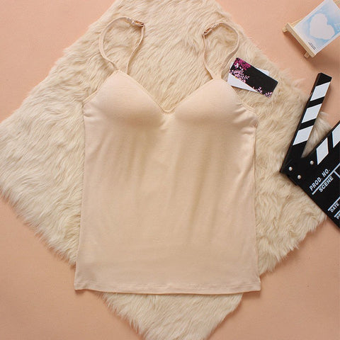 1 pc Female Summer Vest Padded Sweet Vogue Sexy Strap Casual Sleeveless Camisole For Woman Girl