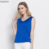 100% Pure Silk Women's Tank Tops Fem Casual Blouse Women Sleeveless Vest Blusa Feminina Blouses Ladies Shirts For Female Woman