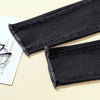 100kg 4XL Large Size Women Slim Stretch Denim Pants Office Lady Korean Style Autumn High Waist Black Skinny Pencil Jeans