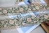 10CM Wide Delicate Green Flowers Embroidered Guipure Lace Fabric Ribbon DIY Applique Trim Decorted Women Dress Curtains Sewing