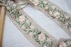 10CM Wide Delicate Green Flowers Embroidered Guipure Lace Fabric Ribbon DIY Applique Trim Decorted Women Dress Curtains Sewing