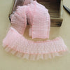 10CM Wide Embroidery Lace Flower Tulle Lace Fabric Trim Ribbon DIY Sewing Ruffle Applique Collar Dubai Dress Guipure Decor