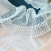10CM Wide White Small Dot Mesh Lace Stitching Ruffled Lace Embroidery Ribbon Princess Wedding Dress Garment Sewing Accessories