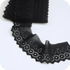 10cm Hollow Out Floral Embroidered Cotton Lace Ribbon DIY Apparel Sewing Fabric Dress Clothing Decoration Black Lace Trimming