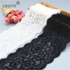 10cm wide beautiful milky white and black stretch lace ribbon 2-5 yards decorative DIY sewing underwear dress