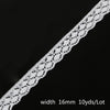 10yard/bag 16 sizes White Lace Ribbon Trim Fabric For Clothing Wedding Home Party Decoration DIY Craft Accessories