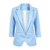 11 Colors 2022 Autumn Slim Fit Women Blazers Formal Jackets Office Lady Work Open Front Notched  Ladies Blazer Coat Plus Size