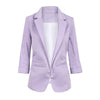11 Colors 2022 Autumn Slim Fit Women Blazers Formal Jackets Office Lady Work Open Front Notched  Ladies Blazer Coat Plus Size
