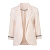 11 Colors 2022 Autumn Slim Fit Women Blazers Formal Jackets Office Lady Work Open Front Notched  Ladies Blazer Coat Plus Size