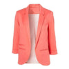 11 Colors 2022 Autumn Slim Fit Women Blazers Formal Jackets Office Lady Work Open Front Notched  Ladies Blazer Coat Plus Size