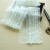 15CM Wide  Five-layer Polka-dot 3d Guipure Voile Lace Fabric Ribbon Ruffle Trim Wedding Dress Fluffy Skirts Sewing Supply