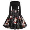 1950s Christmas Dress Women Vintage Dresses Long Sleeve Female Vestidos Housewife Evening Party Prom Sexy Dress Woman Clothes