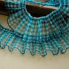 1M Pleated Tulle Plaid Lace Trim 7cm Guipure Ribbon Lace Fabric Supplies Lace Fabric For Wedding Dress Sewing Crafts encajes Q03