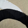 1Yards Curtain Trimmings Pleated Elastic Lace Fabric 17cm Chiffon Lace Collar Ribbon Trim DIY Clothing Wedding Dresses Decor X07