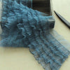 1Yards Pleated Tulle Lace Fabric Guipure Ribbon Wide 18cm Royal Blue Lace Fabric Sewing Trim Crafts Lace For Women encajes RG27