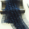 1Yards Pleated Tulle Lace Fabric Guipure Ribbon Wide 18cm Royal Blue Lace Fabric Sewing Trim Crafts Lace For Women encajes RG27