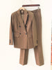 2 Colors Women Set Double Breasted Notched Blazer or High Waist Long Trousers 2023 Autumn Winter