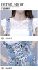 2 Pcs Summer Women Ruffles Lace Blouses Shirts Short Flare Sleeve Tops And Long Floral Print Lace Up Skirts Overall Suits NS676