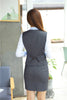 2 Piece Set Women Business Suits with Skirt and Top Sets Grey Vest & Waistcoat Ladies Office Uniform Designs