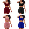 2 Piece Set Women Yoga Set Women's Two Piece Dress Crop Top Skirt Set Sleeveless Outfits Summer Clothes For Women Sleeveless