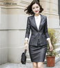 2 Pieces Sets Formal Blazers Women Business Suits With Jackets Coat and Skirt Office Ladies Striped Work Wear Sets