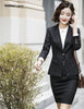 2 Pieces Sets Formal Blazers Women Business Suits With Jackets Coat and Skirt Office Ladies Striped Work Wear Sets