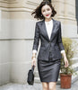2 Pieces Sets Formal Blazers Women Business Suits With Jackets Coat and Skirt Office Ladies Striped Work Wear Sets