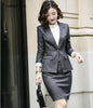 2 Pieces Sets Formal Blazers Women Business Suits With Jackets Coat and Skirt Office Ladies Striped Work Wear Sets