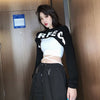 2 Pieces Sets Women Summer Letter Printing Slim Bandage Sexy Korean Style Lady All-match Crop Tops Spaghetti Strap Camis