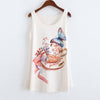 New ani totoro Printing Tank Tops camisole Womens Sleeveless T Shirt Tee Vest cami Loose plus-size camisole tank DMLM8134