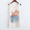 New ani totoro Printing Tank Tops camisole Womens Sleeveless T Shirt Tee Vest cami Loose plus-size camisole tank DMLM8134
