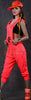 2015 New fashion Hip Hop Dance Costume performance wear European loose leopard harem jazz jumpsuit one piece Pants