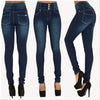 2016   Woman Denim Pencil Pants Top Brand Stretch Jeans High Waist Pants Women High Waist Jeans