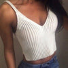New Ladies Women Sexy Knitted Short Sleeveless Crop Tops Lady Vest Tanks Camis Bralet Bra Fashion New Summer Outfits