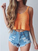 New Ladies Women Sexy Knitted Short Sleeveless Crop Tops Lady Vest Tanks Camis Bralet Bra Fashion New Summer Outfits