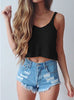 New Ladies Women Sexy Knitted Short Sleeveless Crop Tops Lady Vest Tanks Camis Bralet Bra Fashion New Summer Outfits