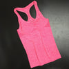 2022 Nylon/spandex Active Summer Women Tank Top Fitness Padded Bra Double Layers Quick Dry Ladies Fitness Tops Workout Vest 1014