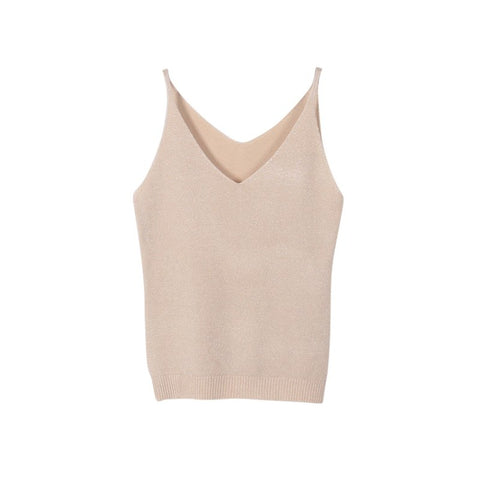 2022 Autumn Collocation Women Summer Elastic Slim Sleeveless Spaghetti Strap Vest Casual Women Tank Tops Roupas Femininas