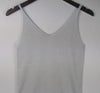 Bling Knitted Tank Tops Women Sequined V Neck Vest Blusa Solid Silver Camis Beige Bustier Bra Vest Bralette Blouse